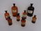 Vintage Pharmacists Glass Bottles, Set of 8 5