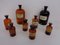 Vintage Pharmacists Glass Bottles, Set of 8 6