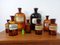 Bouteilles Vintage Pharmacists en Verre, Set de 8 7