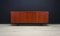 Credenza Mid Century in teak con 3 ante scorrevoli, Danimarca, anni '60, Immagine 1