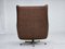 Danish Swivel Chair with Footstool in Leather, 1970s, Set of 2, Image 17