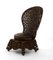 19th Century Burmese Anglo Indian Carved High Back Side Chair 11