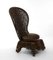 19th Century Burmese Anglo Indian Carved High Back Side Chair, Image 1