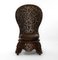 19th Century Burmese Anglo Indian Carved High Back Side Chair 2