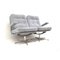 Vintage 2-Sitzer Sofa mit grauem Wildlederbezug, 1970er 5