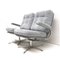 Vintage 2-Seater Sofa with Gray Suede Upholstery, 1970s, Image 4