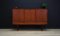 Vintage Danish Teak Highboard with Black Handles, 1970s 2