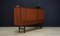 Dänisches Vintage Teak Highboard mit Schwarzen Griffen, 1970er 3