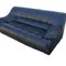 Vintage French Sofa in Black Leather by J.F Mur 14