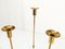 Scandinavian Candleholders by Gunnar Ander for Ystad Metall, 1960s, Set of 3, Image 4