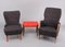 For Him and Her Easy Chairs and Matching Ottoman, 1955, Set of 3 1