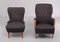 For Him and Her Easy Chairs and Matching Ottoman, 1955, Set of 3 2
