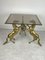 Coffee Table in Brass with Smoked Glass Top, Italy, 1960s 1