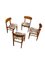 Mid-Century Danish Style Teak Dining Chairs, Set of 4 4