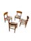 Mid-Century Danish Style Teak Dining Chairs, Set of 4, Image 4