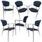 Vintage Spanish Chairs with Steel Structure by Josep Llusca for Andrey World, Set of 6, Image 1