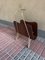 Vintage Magazine Rack in Beech & Brass, Image 3