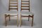 Vintage Chairs in Teak & Velour, Denmark, 1960s, Set of 2 3