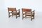 Spanish Lounge Chairs in Oak and Saddle Leather, 1960s, Set of 2, Image 7