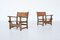 Spanish Lounge Chairs in Oak and Saddle Leather, 1960s, Set of 2, Image 1