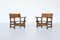 Spanish Lounge Chairs in Oak and Saddle Leather, 1960s, Set of 2, Image 2