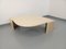 Table Basse Vintage en Travertin de Roche Bobois, 1970s 1