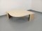 Vintage Coffee Table in Travertine from Roche Bobois, 1970s, Image 1