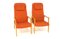 Scandinavian Beech Armchairs, Sweden, 1950s, Set of 2 3