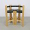 Postmodern Bar Stools in Leather, 1990s, Set of 3, Image 2