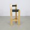 Postmodern Bar Stools in Leather, 1990s, Set of 3, Image 4