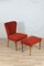 Small Armchair with Footrest, 1960s, Set of 2, Image 1