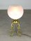 Mid-Century Italian Brass and Glass Table Lamp, Image 5