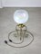 Mid-Century Italian Brass and Glass Table Lamp, Image 11