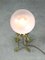 Mid-Century Italian Brass and Glass Table Lamp, Image 10