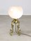 Mid-Century Italian Brass and Glass Table Lamp 4