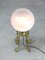 Mid-Century Italian Brass and Glass Table Lamp 2