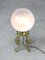 Mid-Century Italian Brass and Glass Table Lamp, Image 2