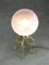 Lampada da tavolo Mid-Century in ottone e vetro, Italia, Immagine 9