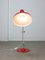Lampe de Bureau Vintage Rouge, Italie, 1970s 6