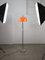 Space Age Orange Faro Floor Lamp by Luigi Massoni for Guzzini, 1960s, Image 14