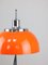 Orangefarbene Space Age Faro Stehlampe von Luigi Massoni für Guzzini, 1960er 15