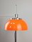 Orangefarbene Space Age Faro Stehlampe von Luigi Massoni für Guzzini, 1960er 2