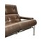 Mid-Century Alpha Sofa in Brown Leather and Chrome Steel by Tim Bates for Pieff & Co. 3