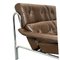 Sofá modelo Alpha Mid-Century de cuero marrón y acero cromado de Tim Bates para Pieff & Co., Imagen 6