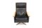 Scandinavian Minerva Swivel Chair in Leather by Torbjørn Afdal, Sweden, 1960s, Image 5
