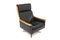 Scandinavian Minerva Swivel Chair in Leather by Torbjørn Afdal, Sweden, 1960s 1