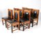 Art Deco Modernist Oak Dining Chairs by Fa. Randoe Haarlem, 1920s, Set of 8 1