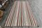 Vintage Pinstriped Hemp Rug, 1960s 3