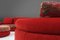 Sofá modular Roche Bobois de tapicería roja y estampada, años 80. Juego de 6, Imagen 27