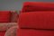 Canapé Modulable Roche Bobois en Rouge et Tapisserie à Motifs, 1980s, Set de 6 22